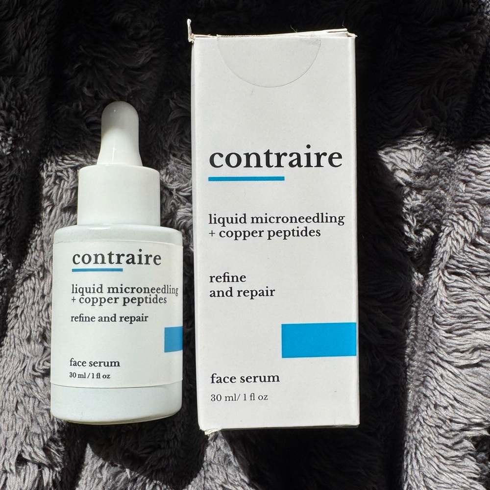 Face Serum with Copper Peptides - White and Blue